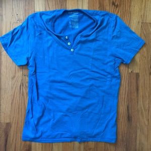 Small Blue Henley T-shirt